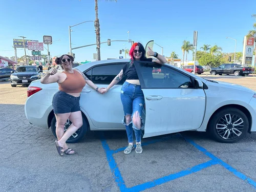 Tinted vehicle